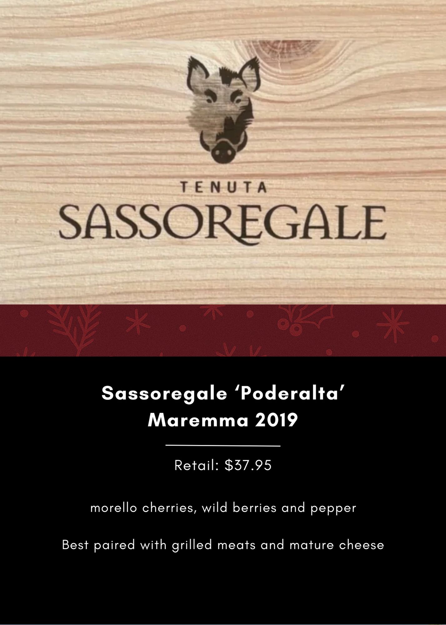 Sassoregale 'Poderalta' Maremma 2019